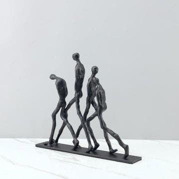 sculptuur, Les passants - 30 cm - Metaal
