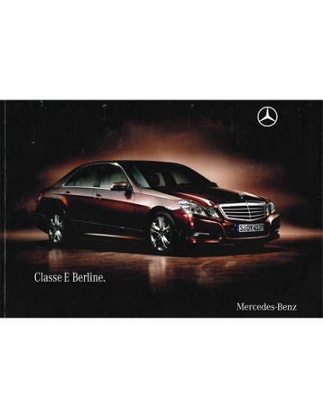 2009 MERCEDES BENZ E-KLASSE SEDAN BROCHURE FRANS