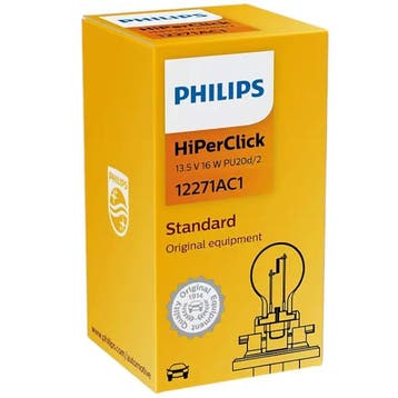 Philips PCY16W HiPerClick Oranje 16W 12V 12271AC1 Autolamp, Verzenden