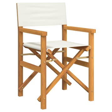 Regisseursstoel Teak | 66% Retour Deal | Sla nu toe!, Tuin en Terras, Verzenden, Gebruikt, Teakhout, Inklapbaar