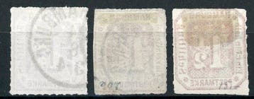 Hambourg 1866 - Édition complète et oblitérée de 1866 en bon