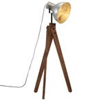 vidaXL Vloerlamp 25 W E27 45x45x120 cm vintage zilverkleurig, Verzenden