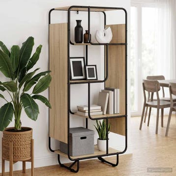 vidaXL Highboard Sonoma Eiken 60 x 37.5 x 144 cm Bewerkt, Verzenden