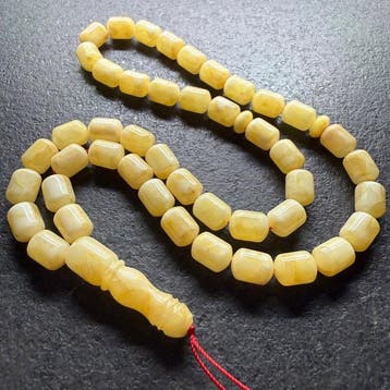 Baltisch amber tesbih gebedskralen rozenkrans, 33.86 capsule