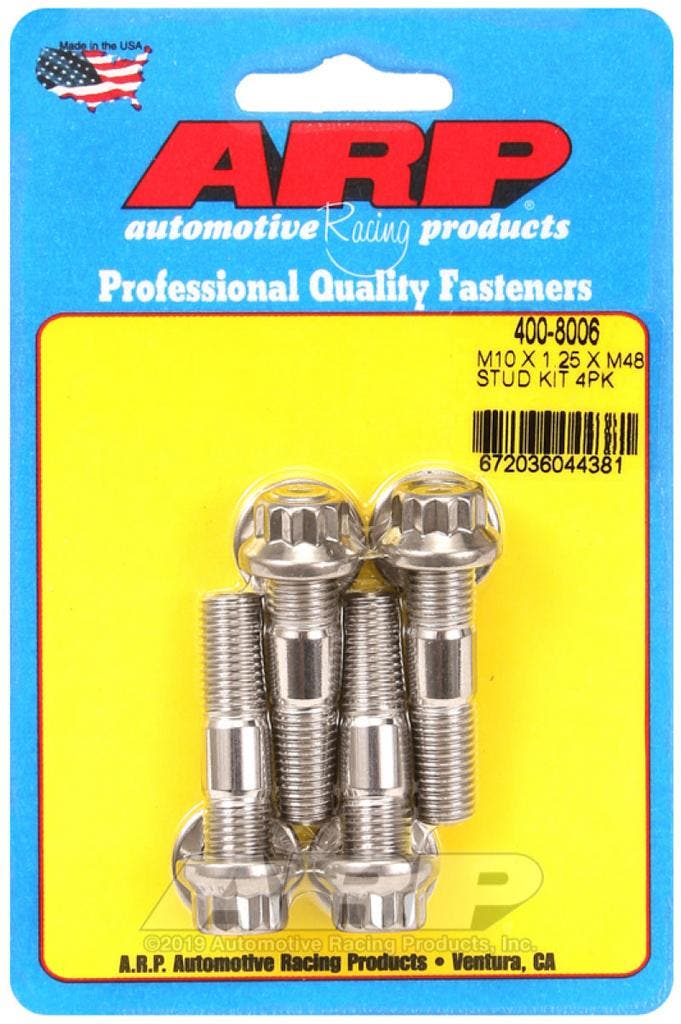 ARP M10 x 1.25 x 48mm Broached 4 Piece Stud Kit, Auto-onderdelen, Motor en Toebehoren, Ophalen of Verzenden