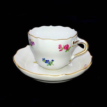 Meissen - First Choice - Exquisite Coffee Cup and Saucer -, Antiek en Kunst