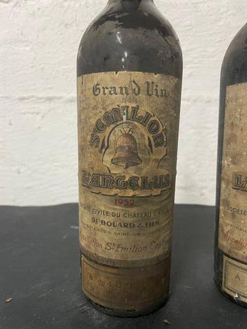 1952 Château lAngélus - Saint-Émilion Grand Cru - 2 Flessen, Verzamelen, Nieuw