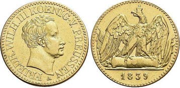 Goud-doppel-friedrichsdor 1839 A Brandenburg-Preussen Pru..., Verzenden