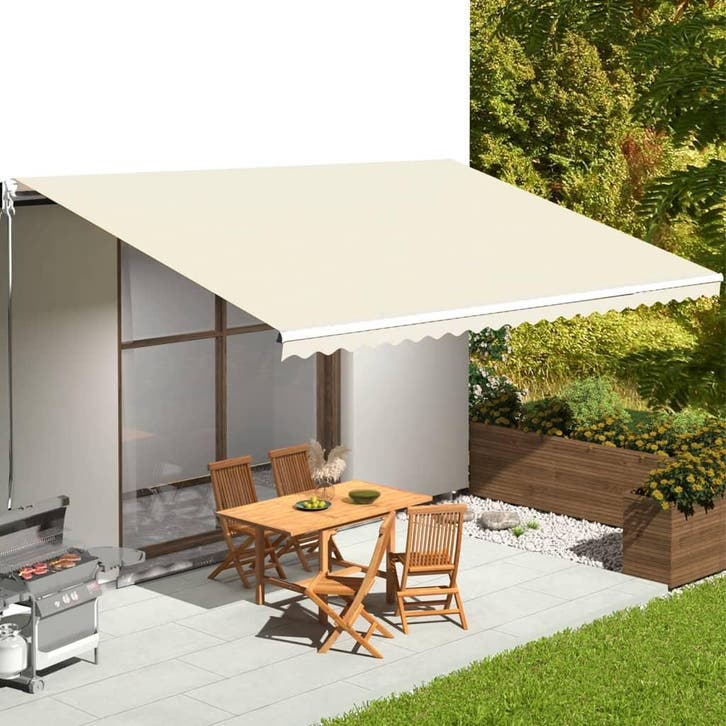 vidaXL Vervangingsdoek voor luifel 6x3,5 m polyester, Jardin & Terrasse, Protection solaire, Envoi