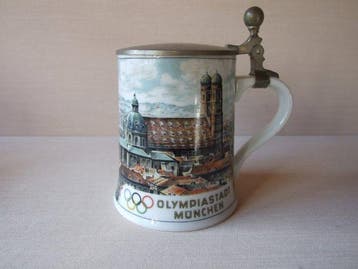 Olympische Sommerspiele 1972 München - 2 Porzellan Bierkrüge