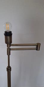 Swingarm vloerlamp - Messing - Zwenkarm-zonder kap!