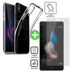 Huawei P20 Lite Transparant TPU Hoesje + Screen Protector, Verzenden, Nieuw