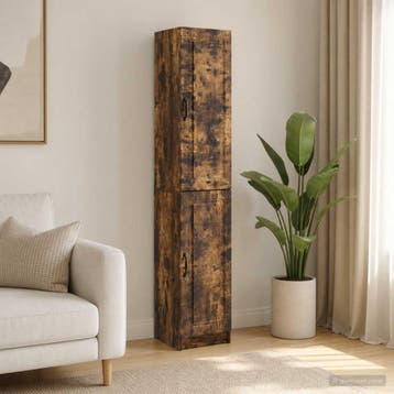 vidaXL Kast Set 2 st Bewerkt hout, Huis en Inrichting, Kasten | Dressoirs, Verzenden, Nieuw