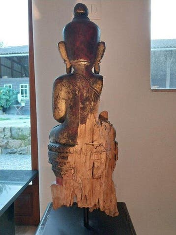 Hout (Teak) - Birma - Tai Yai, staat van Shan in de 17e eeuw