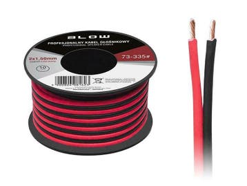 2 x 1.50 mm zwart/rood op rol 10 meter 2-aderige kabel, Doe-het-zelf en Bouw, Elektriciteit en Kabels, Verzenden, Nieuw, Kabel of Snoer