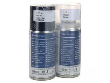 ORIGINEEL Ford verfspray LUGANO BLUE-METALLIC + blanke lak 1, Ophalen of Verzenden