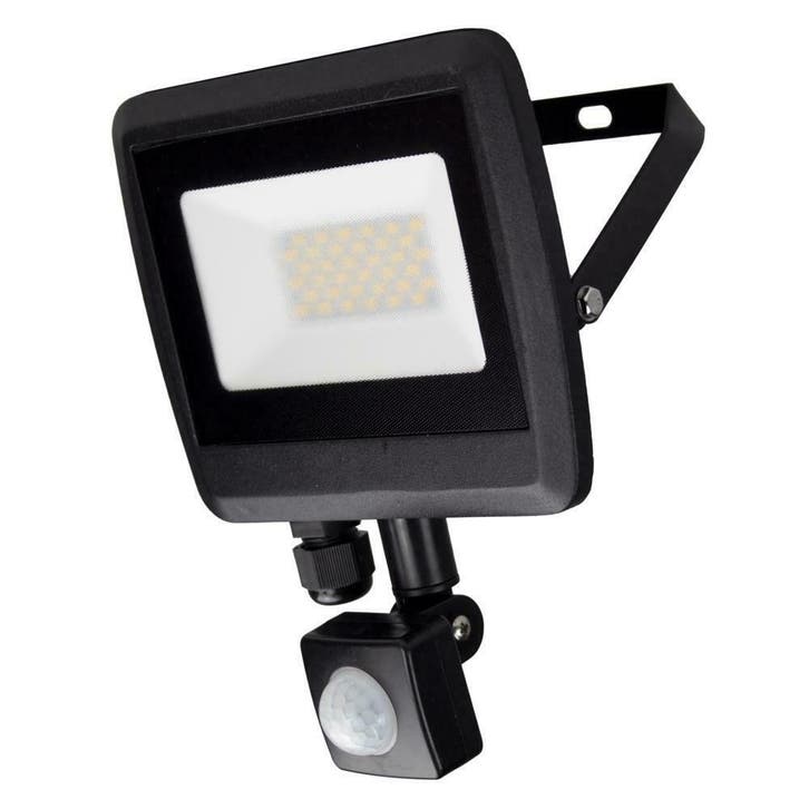 LED Bouwlamp Floodlight 30 Watt bewegingssensor Naturel wit, Doe-het-zelf en Bouw, Bouwverlichting, Lamp met armatuur, Nieuw, Minder dan 50 watt