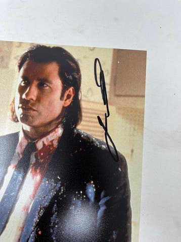 Pulp Fiction - Photograph (10x8) Signed by John Travolta -
