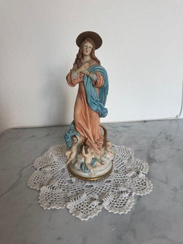 Capodimonte - Beeldje - Vergine con gli angeli - 23 cm -, Antiek en Kunst