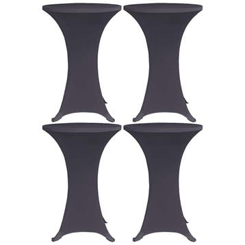 vidaXL Tafelhoes stretch 4 st 80 cm antraciet, Tuin en Terras, Verzenden, Nieuw