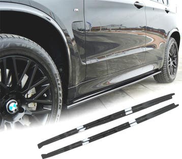 BAS DE CAISSE BMW X5 F15 12-18 LOOK M PERFORMANCE NOIR BRILL, Verzenden