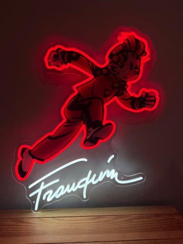 Spirou - Neonlichtbord - plexiglas