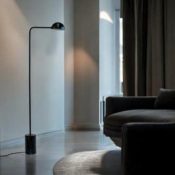 Dyberg Larsen - Staande lamp - Marmer - Zwart - Metaal,