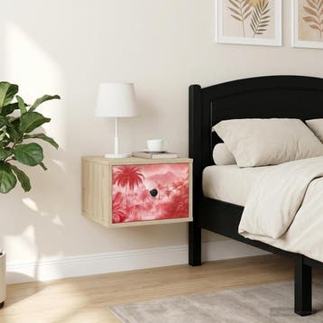vidaXL Wandkastje voor Bed AACHEN 2 st Sonoma Eiken 36 x 33, Verzenden