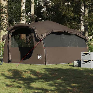 vidaXL Tunneltent 6-persoons waterbestendig bruin, Verzenden