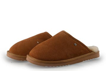 Warmbat Australia Pantoffels in maat 45 Cognac, Kleding | Heren, Schoenen, Overige kleuren, Verzenden, Zo goed als nieuw, Pantoffels of Sloffen