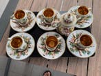Koffieservies voor 6 (13) - Porselein, Verguld -