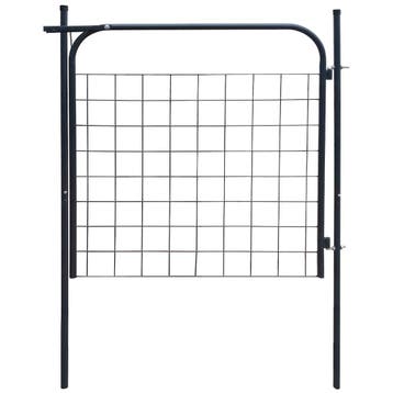vidaXL Tuinhekpoort 100x100 cm Antraciet, Verzenden, Nieuw
