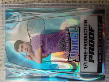 Leaf 1/1 Pre Production Proof Carlos Alcaraz - 1 Card - Near, Nieuw