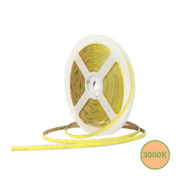 COB LEDSTRIP | 3MM | 24V | IP20 | 5M | 8W/M | 3000K, Verzenden, Nieuw