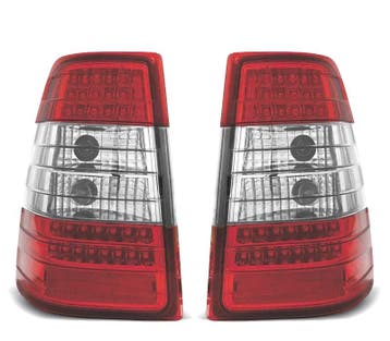 FEUX ARRIÈRE MERCEDES CLASSE E W124 85-95 ESTATE LED ROUGE C, Verzenden