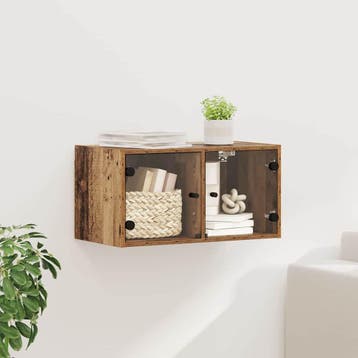 vidaXL Wandkast 68 x 37 x 35 cm Bewerkt hout Oud Hout, Verzenden