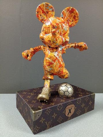 Brother X - Mickey playing football by Louis Vuitton - XL -