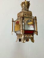 Lamp - Hanglamp in Granada-stijl, lantaarn - Verguld messing