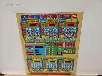 Originele frontplaat van bingo- en spelautomaat...., Verzamelen, Automaten | Gokkasten en Fruitautomaten, Nieuw