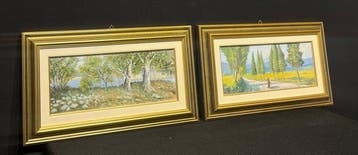 Italiaanse school (XX) - Paesaggio toscano