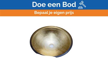 Bieden: Boxart gold finish washing basin 420 mm, Watersport en Boten, Ophalen of Verzenden, Nieuw