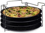pizzaplaat met standaard - set van 4 - 20x32x32 cm - bakp..., Verzenden, Nieuw