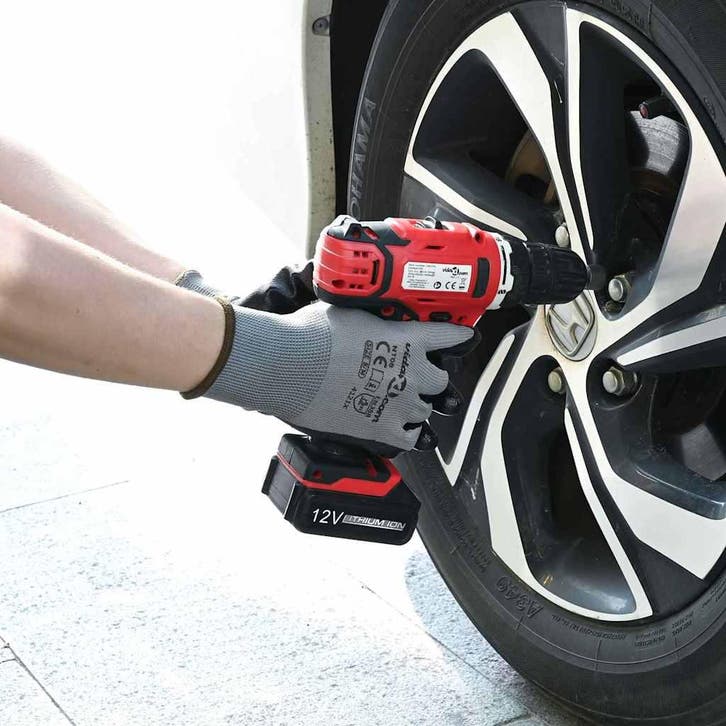 vidaXL Werkhandschoenen 24 pcs Grijs en Zwart 10 / xl, Tuin en Terras, Werkkleding, Nieuw, Verzenden