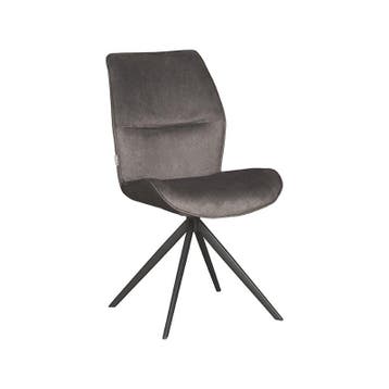 Stoel Comfy | Antraciet | Cosmo | Zwart Metalen Frame | 2, Zakelijke goederen, Verzenden, Nieuw in verpakking