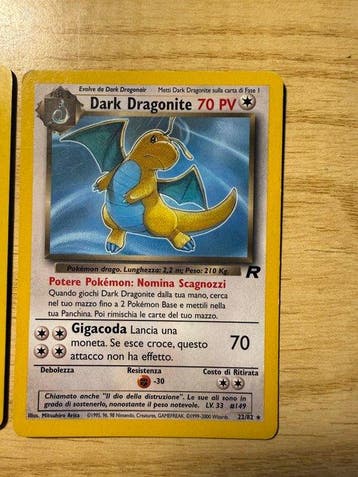 Pokémon Card - Dragonite, Weezing Holo - WOTC - Team Rocket, Nieuw