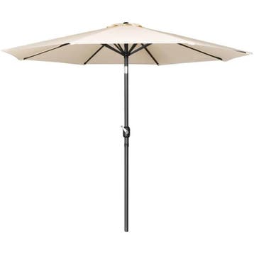Parasol | SEVILLA | Crème | Rond | UV-bestendig |, Verzenden, Nieuw in verpakking