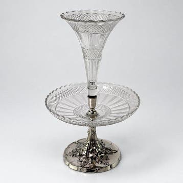 Centre de table - Belle Époque - feuilles sculpturales -, Antiquités & Art