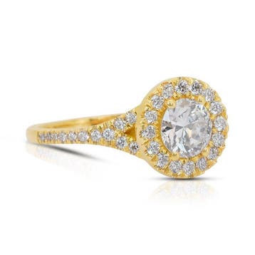 Bague - 18 carats Or jaune - 1.43ct. tw. Diamant (Naturelle), Nieuw
