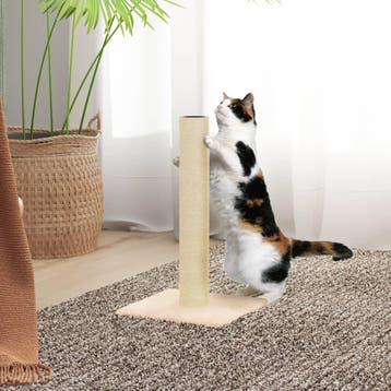 vidaXL Krabpaal 22x22x45 cm crèmekleurig, Dieren en Toebehoren, Verzenden, Nieuw