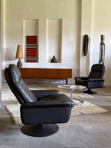 de Sede - Fauteuil (2) - DS-50 - Cuir - Chaise pivotante